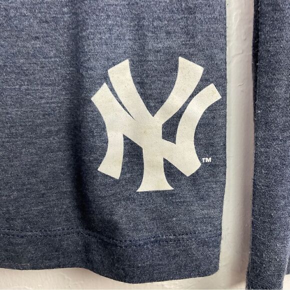 Nike 2012 Blue White New York Yankees Long Sleeve Shirt Medium - Picture 4 of 8